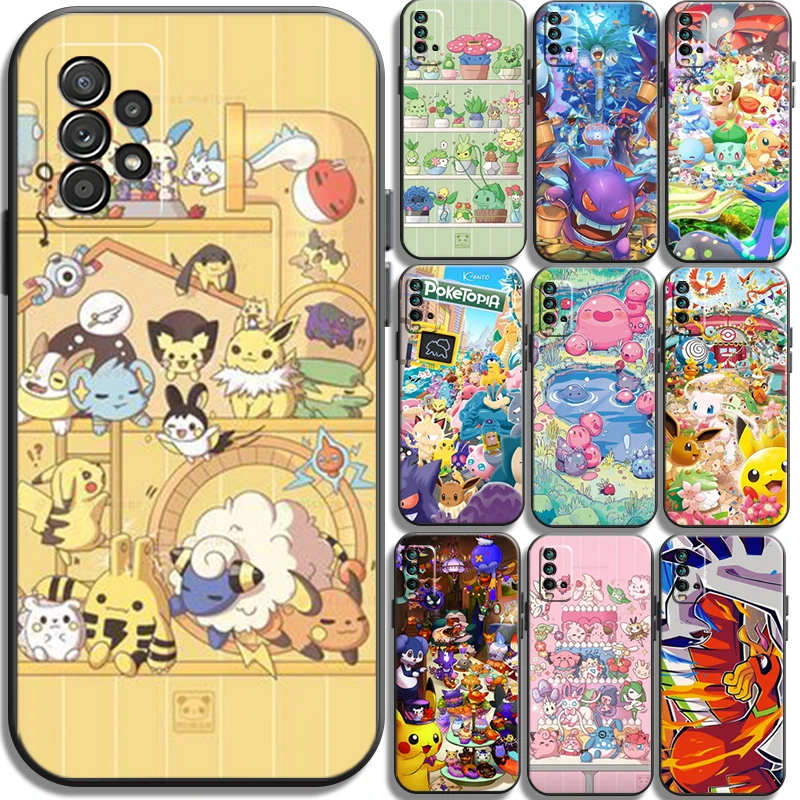 

Pokemon Pikachu Phone Cases For Xiaomi Redmi POCO X3 GT X3 Pro M3 POCO M3 Pro X3 NFC X3 Mi 11 Mi 11 Lite Back Cover Carcasa