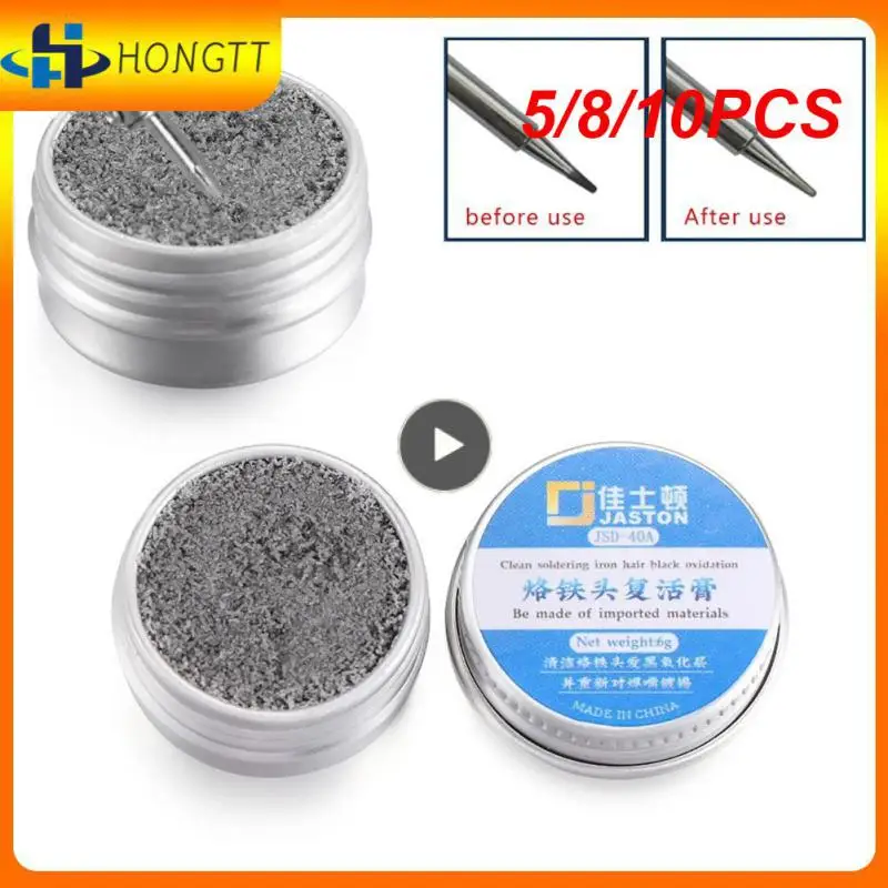 

5/8/10PCS Refresher Solder Resurrection Plaster Repair Tool Non-stick Tin Electrical Soldering Iron Tip