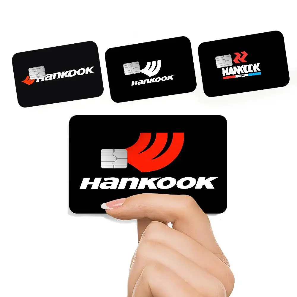 Фото Наклейки-пленки Hankook Logo 2024 с аниме-дизайном для большого чехла-накладки на кредитную/дебетовую карту (передняя сторона) №1
