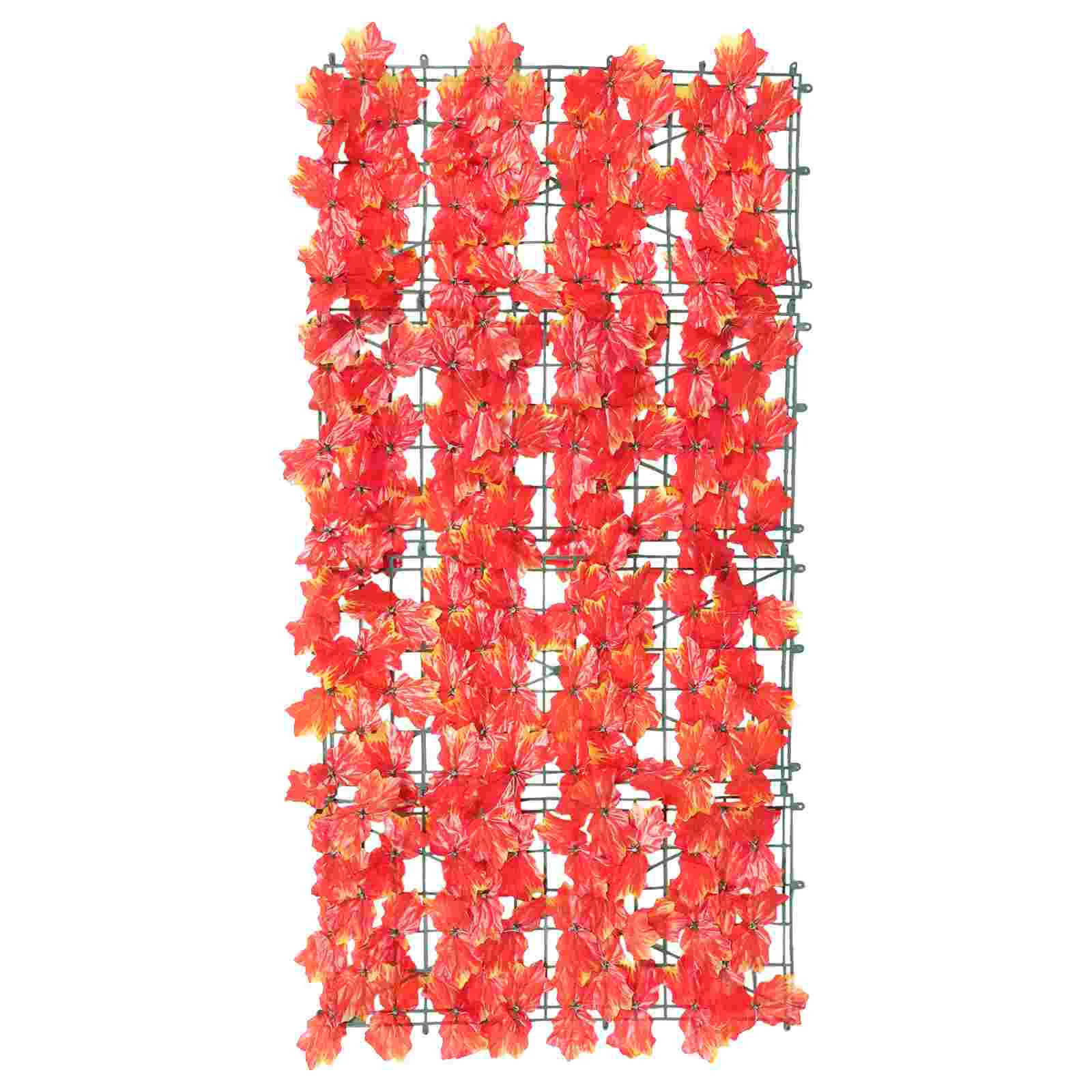 

Wall Panels Artificial Plant Fence Simulation Maple Leaf Hedge Garden Decoration Grille Fake Leaves Simulated