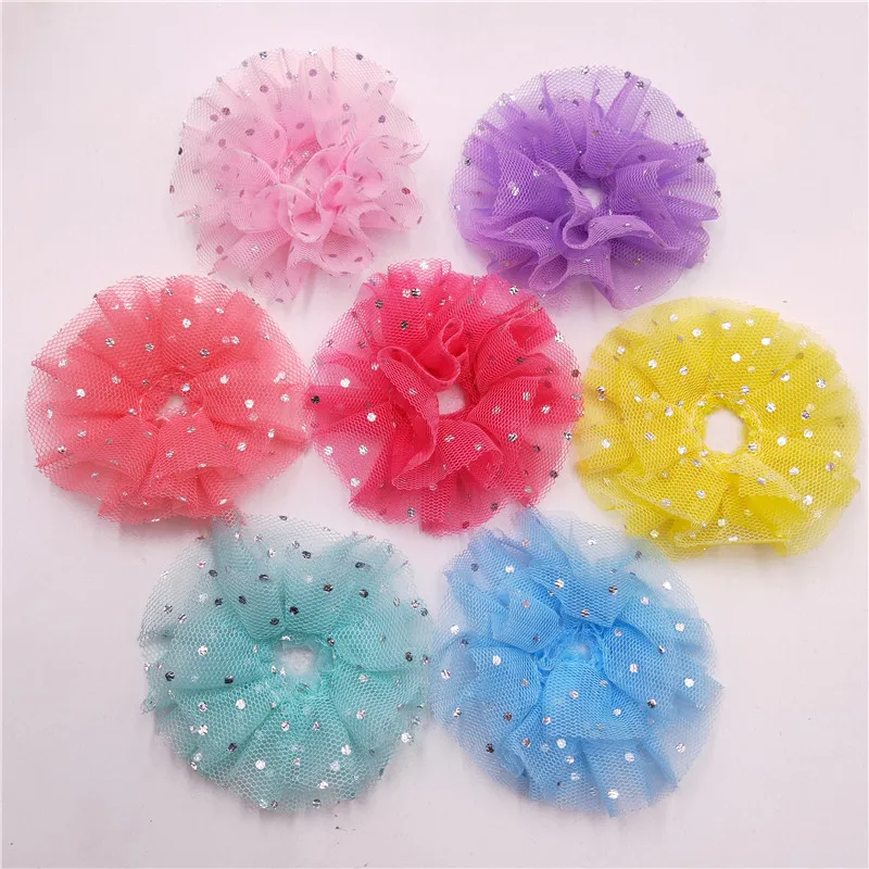 

28pcs Flowers Padded Appliqued For DIY Handmade Kawaii Children Hair Clip Accessories Hat Shoes