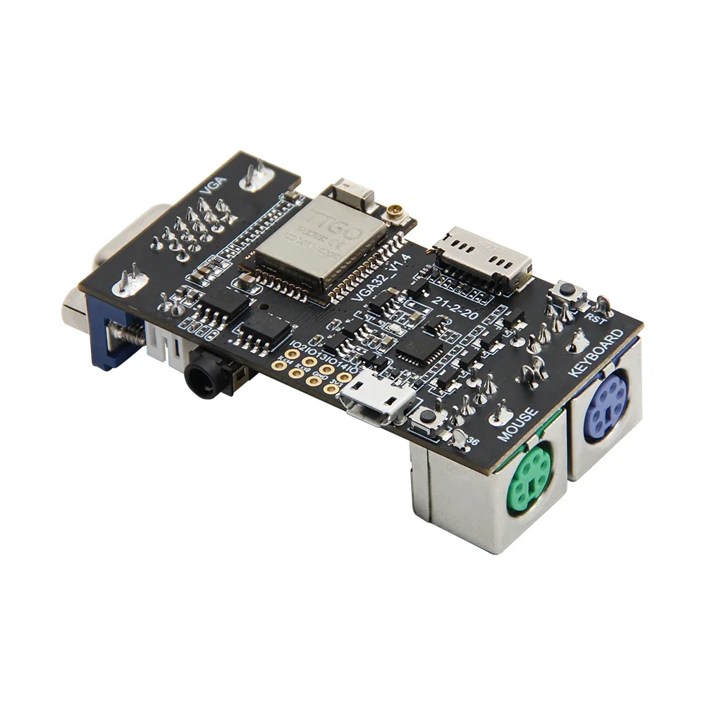 Фото ЛИЛИГО ®   Модуль TTGO VGA VGA32 V1.4 PSRAM ESP32, контроллер мыши и клавиатуры PS/2, графическая библиотека, игровой движок, терминал ANSI/VT №4
