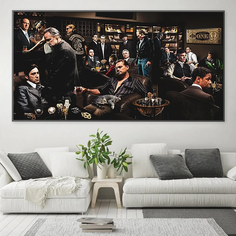 

Classic Top Movie Characters Of All Time Posters and Prints Wall Art Canvas Painting Nordic for Living Room Decoration Pictures