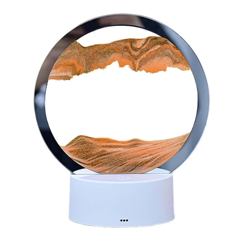 

Цветные 3 RGB-лампы для дома и офиса, настольная лампа, декоративная креативная лампа с сыпучим песком, желтая