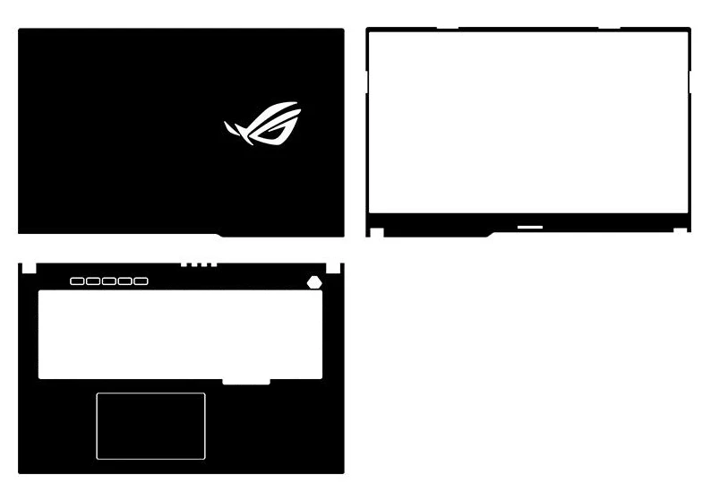 Наклейка для ноутбука из углеродного волокна KH Защитная ASUS ROG Strix G17 G713 G713QR G713QM 17 3