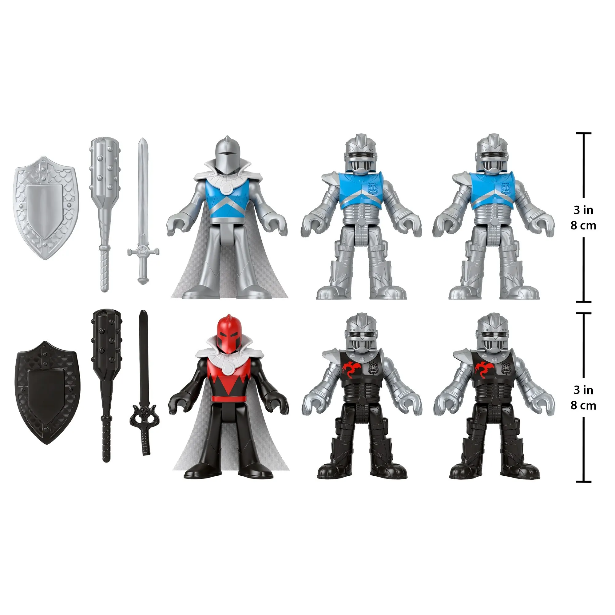 Set Imaginext figure 6 PCs lock hcg46 mattel original small figures Game collectibles toys Birthday gifts Cool stuff Baby goods Novelty products