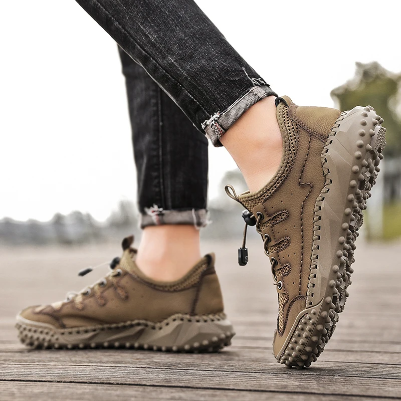 2022 Men's Mesh Breathable Golf Shoes Youth Fashion Sports Golf Shoes Grass Non-Slip Walking Shoes Men's Golf Shoes Size 38-46