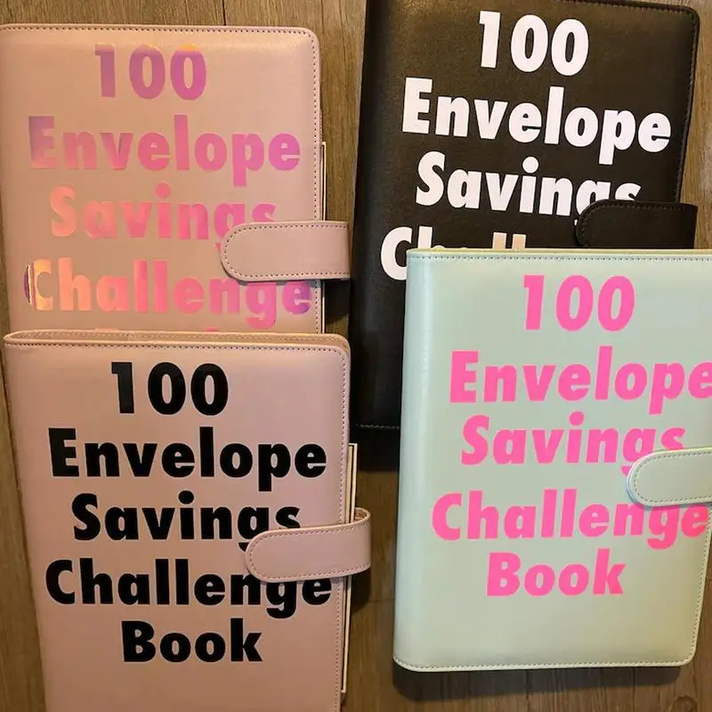 

100 Envelopes Challenge Binder Cash Envelope Notepads Savings Challenges Book Budget Book With Cash Envelopes For Offices Home