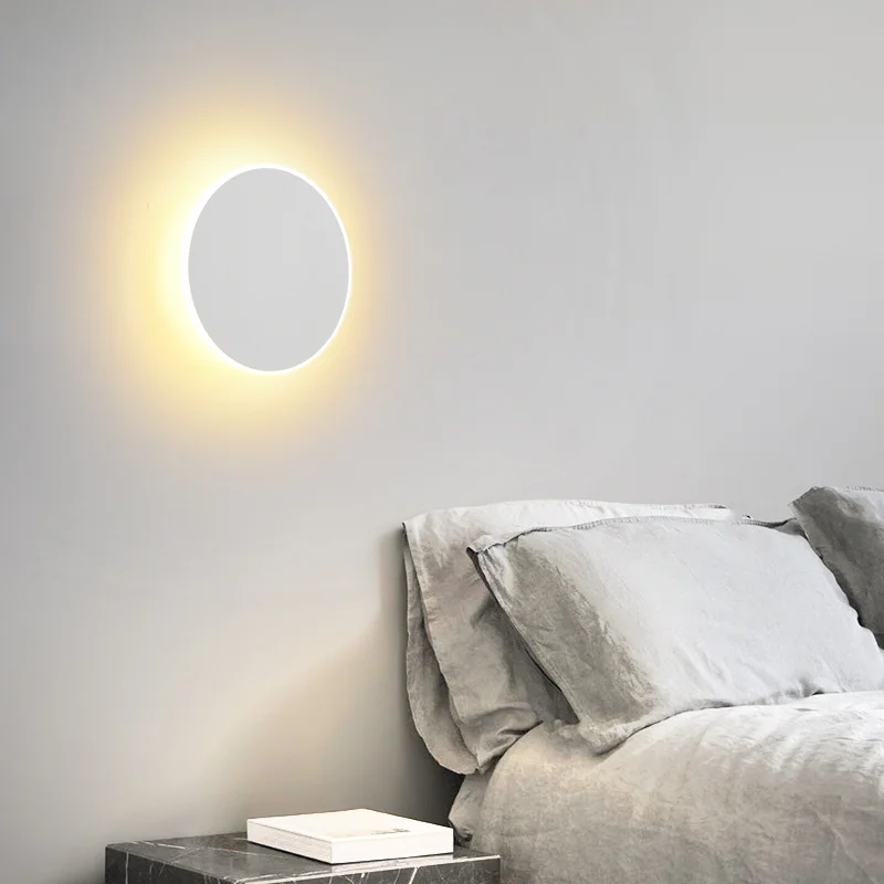 

Bedside wall lamp bedroom simple modern led lamps creative minimalist living room study wall aisle wall light