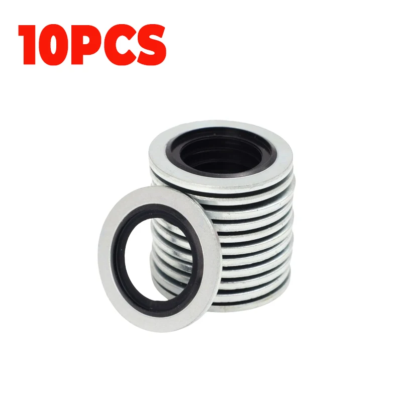 

10-50 шт., комплект сливных прокладок для масляного поддона автомобиля, дренажный болт, прокладка, резиновая пробка для слива масла, сменная шайба, комплект уплотнений M16