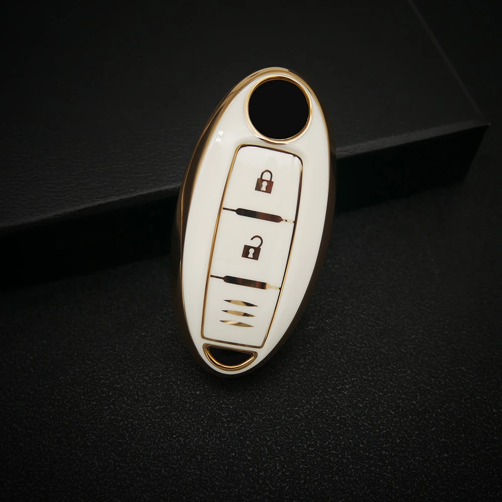 

Чехол для автомобильного ключа из ТПУ для Nissan Leaf Micra Qashqai J11 J10 X Trail T32 Versa Note