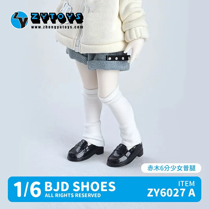 Фото ZYTOYS ZY6027 Обувь для BJD кукол 1/6 масштаба, черные туфли JK, студенческие туфли, модель из ПВХ, подходят для фигурок BJD 1:6 №1