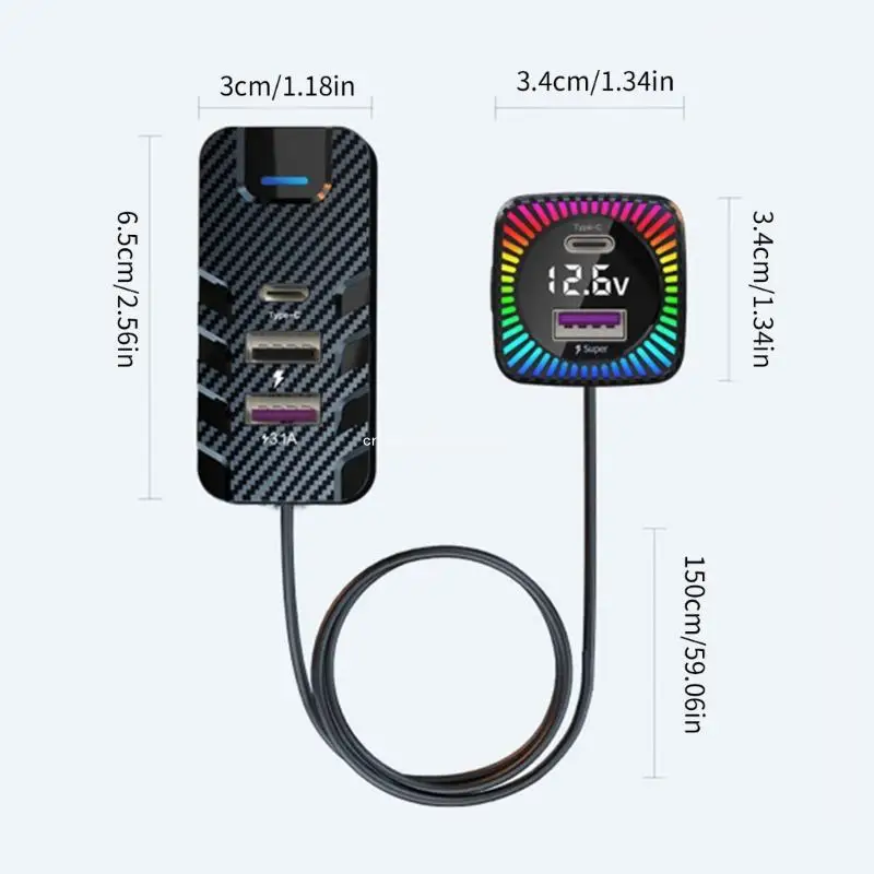 Автомобильное зарядное устройство USB C