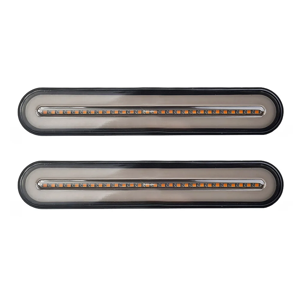 

2pcs 100LED 4-in-1 Car Rear Taillight Brake Light Turn Signal Lamp Waterproof 233*42*16mm Brightness Red Light