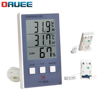 digital thermometer hygrometer indoor outdoor temperature humidity meter cf cx 201a lcd display sensor probe weather station