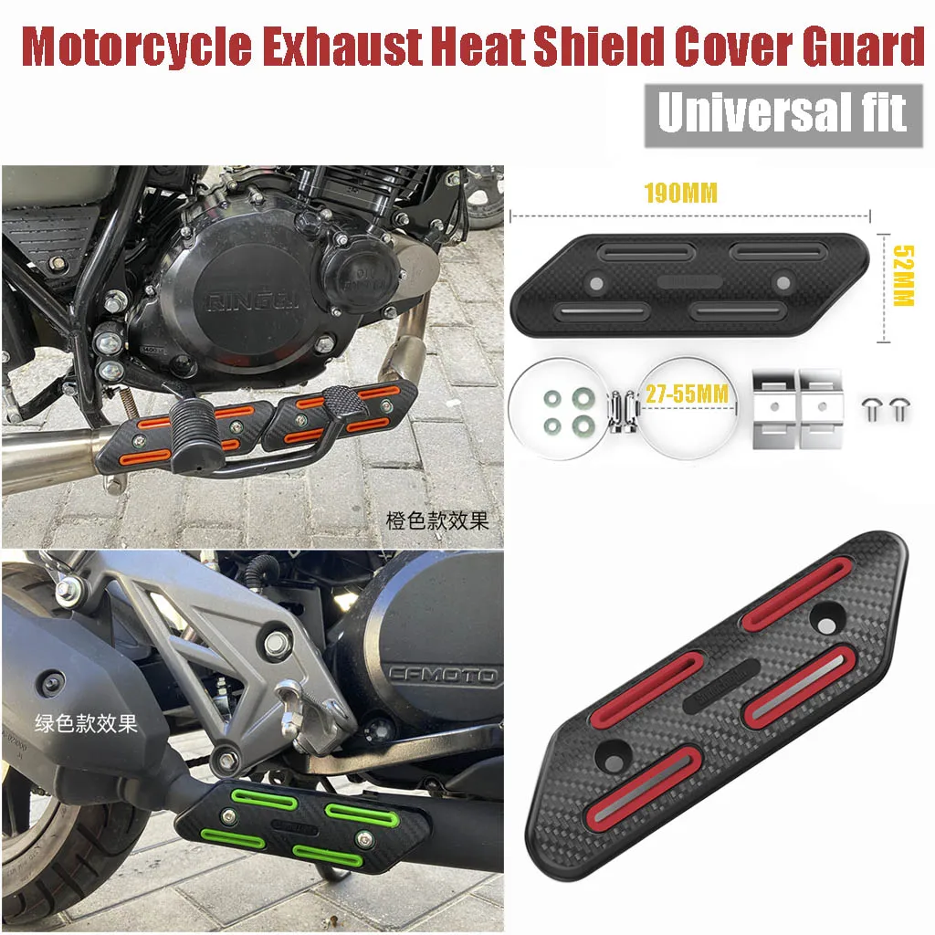 

Universal For KTM Ducati Suzuki Honda Yamaha Kawasaki Off-road Motorcycle Muffler Pipe Exhaust Heat Shield Cover Guard Protector