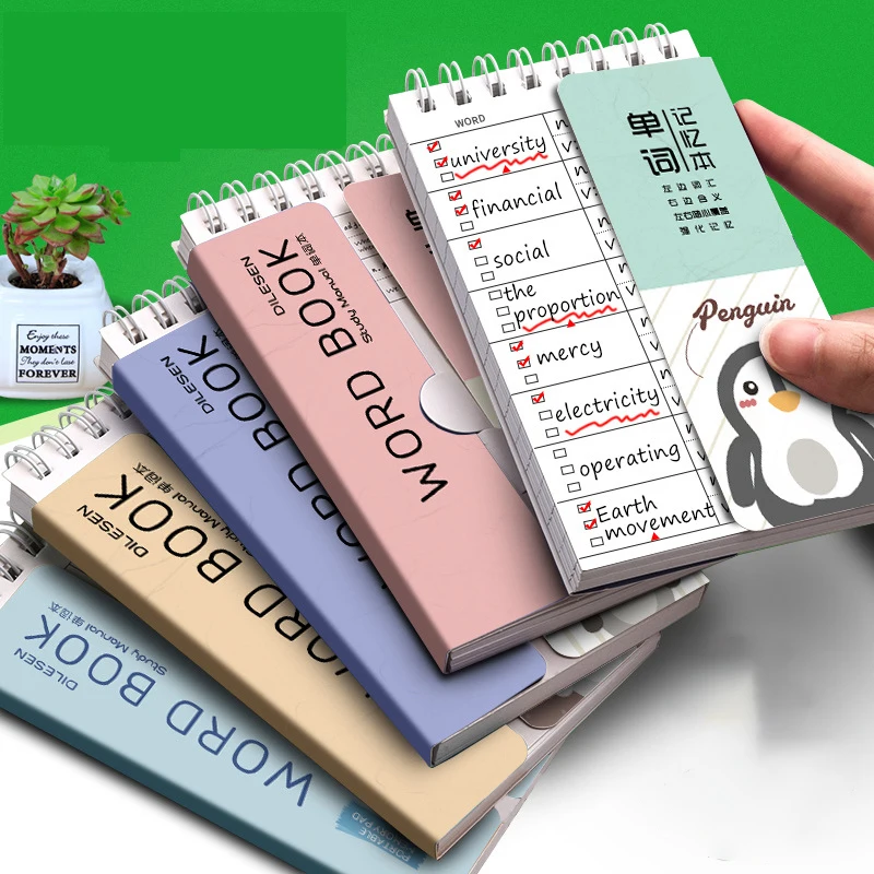 

80 Pages Binder Ring Flipping Flash Card DIY Combinable Study Cards Mini Lined Memo Pad DIY Bookmark Blank Index Cards 2022