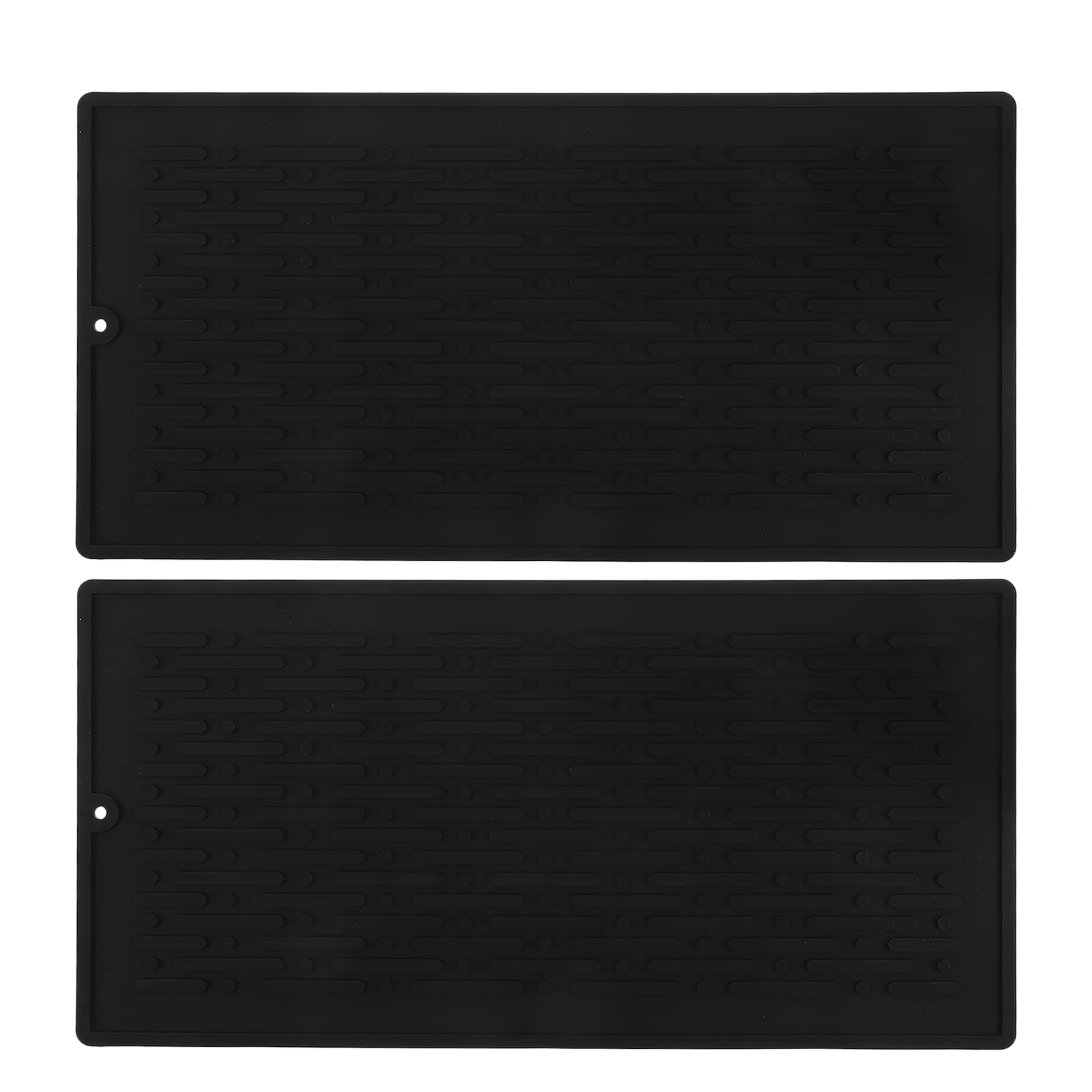 

2 Pcs Kitchen Drain Mat Silicon Utensils Countertop Drying Mats Flexible Rack Tableware Mat Silica Gel Kitchen Dish Drain Mat
