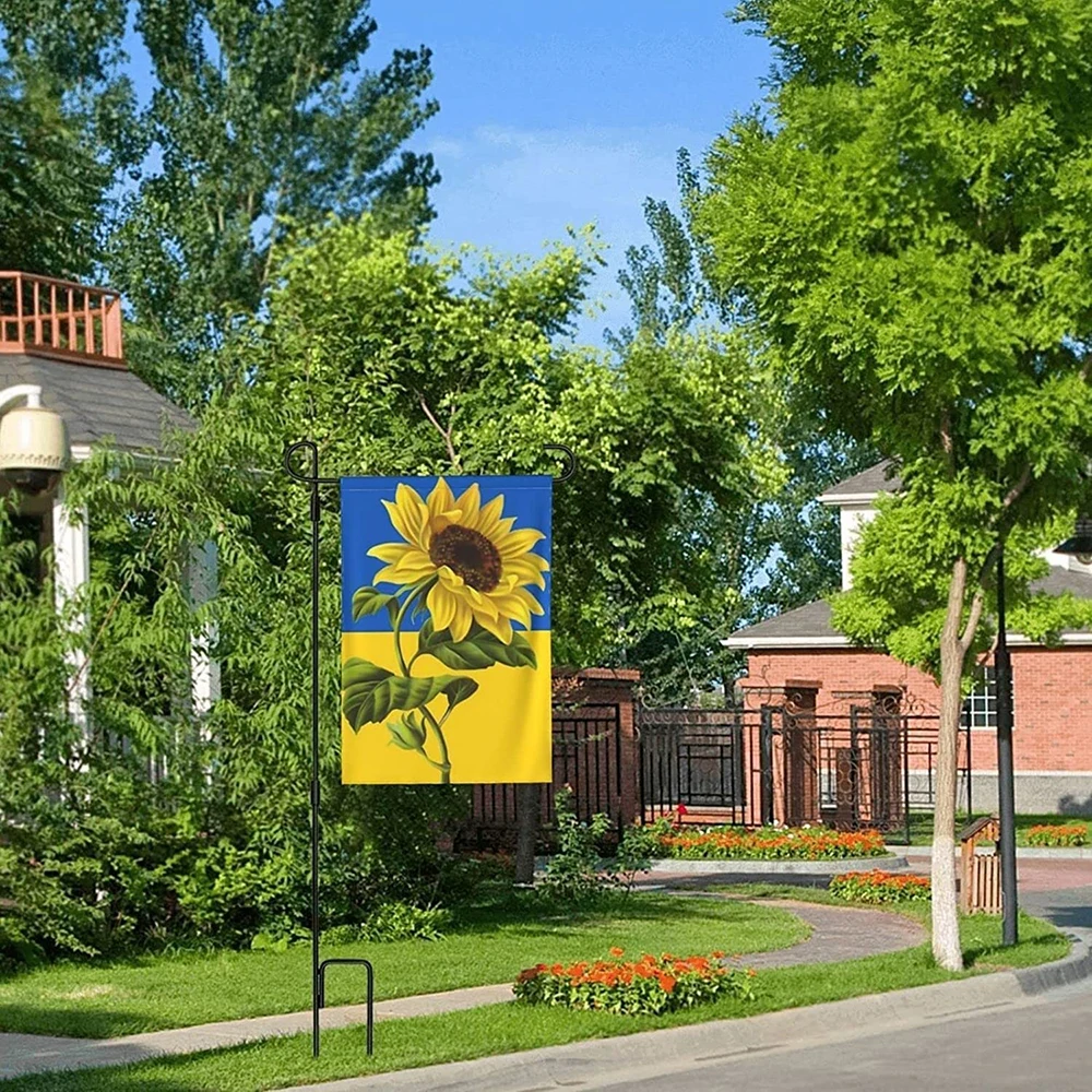 Украинский Садовый флаг баннер с принтом подсолнуха международный политический