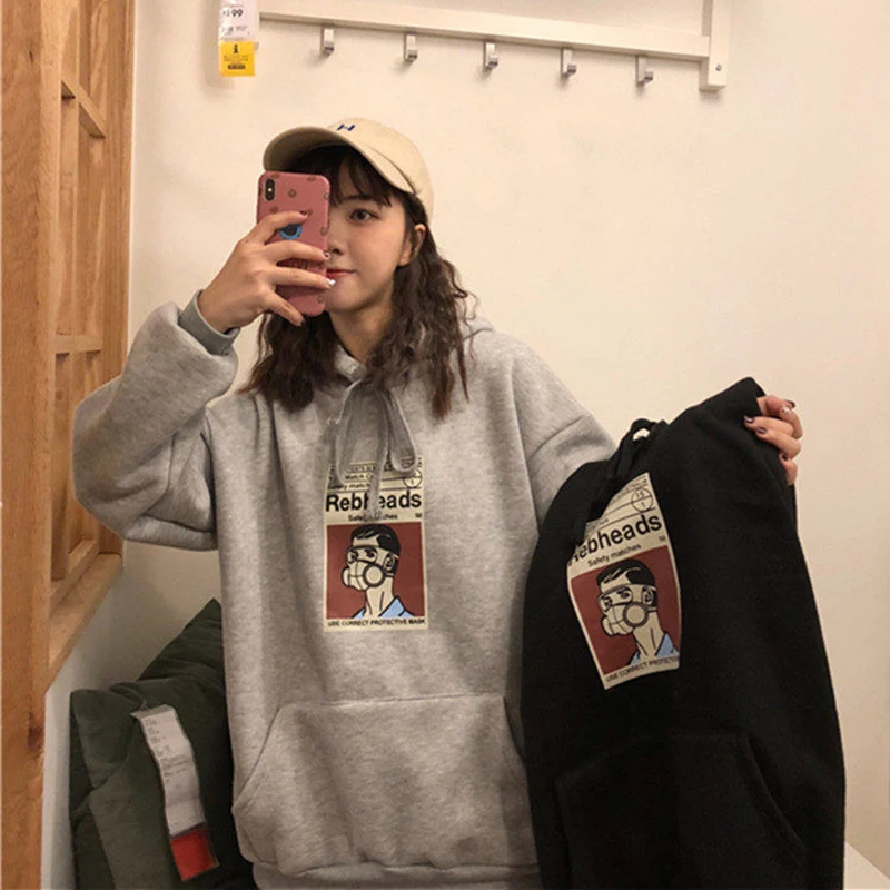 

Hooded Sweatshirt Women Harajuku Streetwear Hoodies Sweatshirts Women Long Sleeve Pullovers Hoodie Clothes Tracksuit Jacket Coat