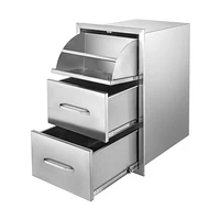 stainless steel durable use outdoor kitchen cabinets