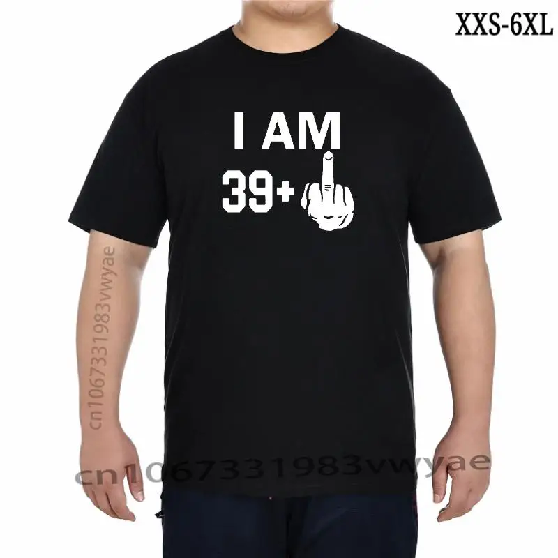 

Men' TShirt I Am 39 Middle Finger 40th Cool Funny Birthday Gifts Idea T Shirt for Man Husband Daddy Father' Day Present XXS-6XL