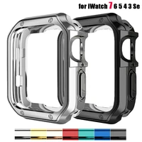 cover for apple watch case 45mm 41mm 44mm 40mm 42mm 38mm tpu bumper accessories screen protector iwatch serie 7 6 5 4 3 se shell