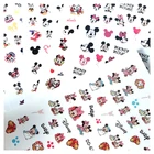 Стикеры для дизайна ногтей в стиле Диснея Микки, Минни, дольнад, утки, слайдер для ногтей, Бабочка, любовь, мультяшный персонаж, дизайн, декоративные DIY наклейки