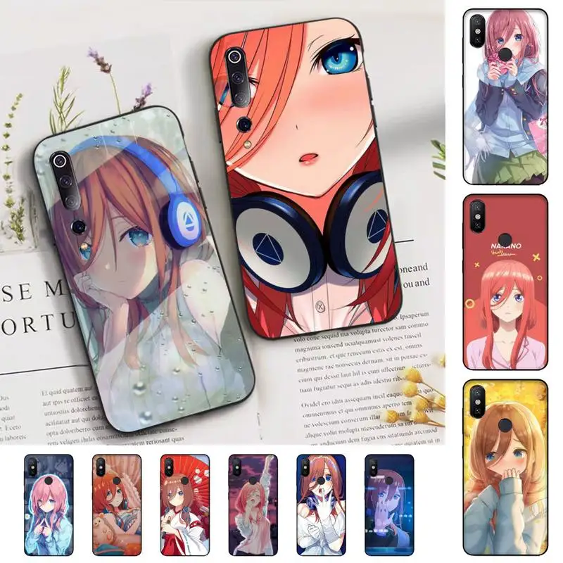

Quintuplets Nakano miku Anime Phone Case for Xiaomi mi 5 6 8 9 10 lite pro SE Mix 2s 3 F1 Max2 3