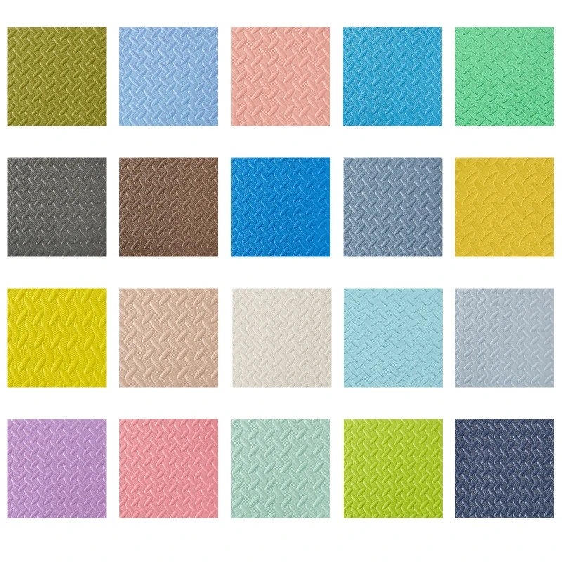 

1Pc 30cm Interlocking Foam Mat Leaf Grain Textured Carpet Tiles Area Rug Baby Kids Playmat DIY Jigsaw Puzzle Floor Pad Home