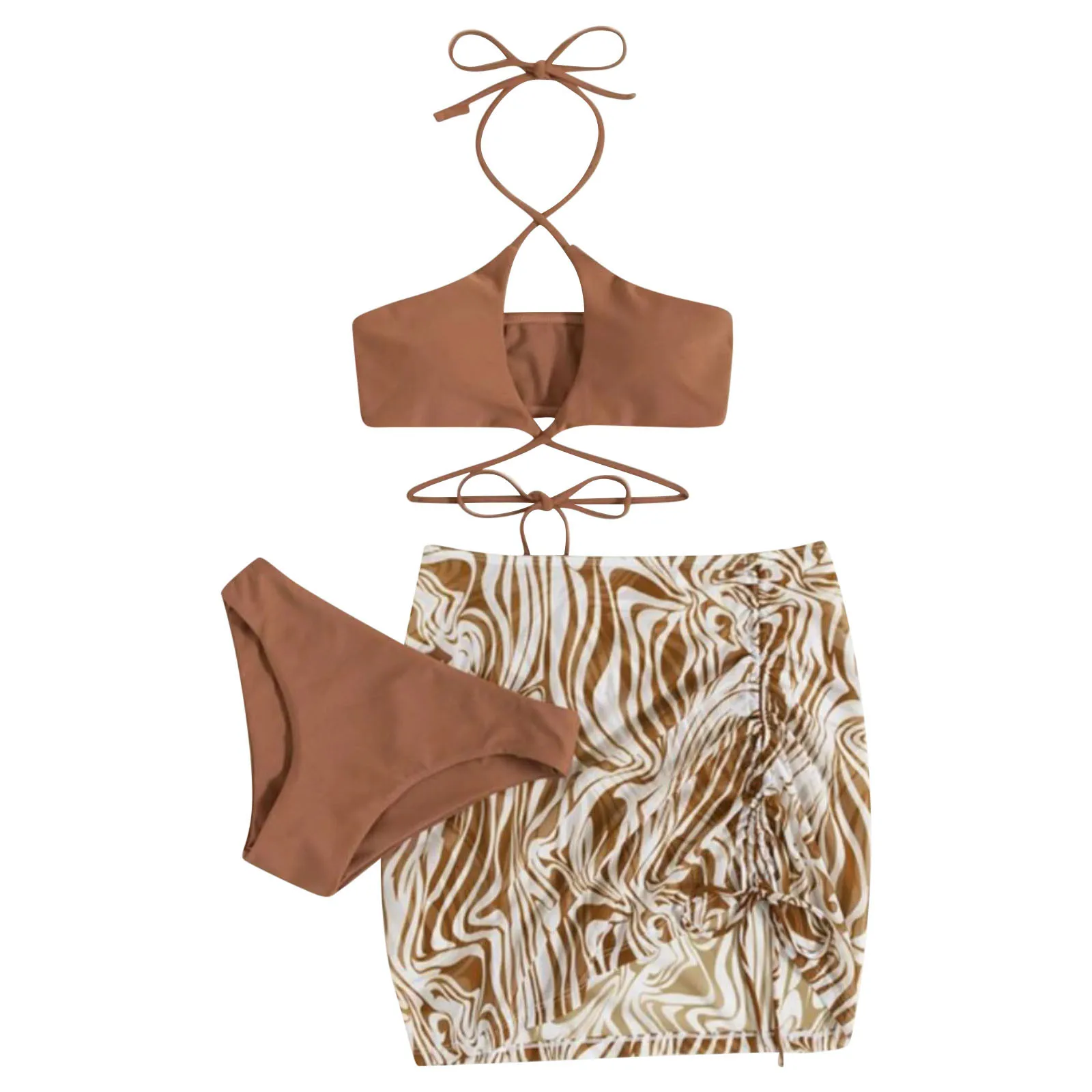 

Crop Top Swimsuits for Teens Women's 3 Pieces Sexy V Neck High Cut Men And Women Matching Swimsuits Swimwear Swimsuit Women