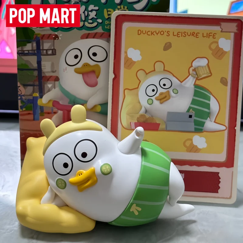 Фото POP MART Duckyos Leisure Life Series: Коллекционная фигурка-сюрприз в закрытой коробке, милый персонаж, подарок на день рождения №2
