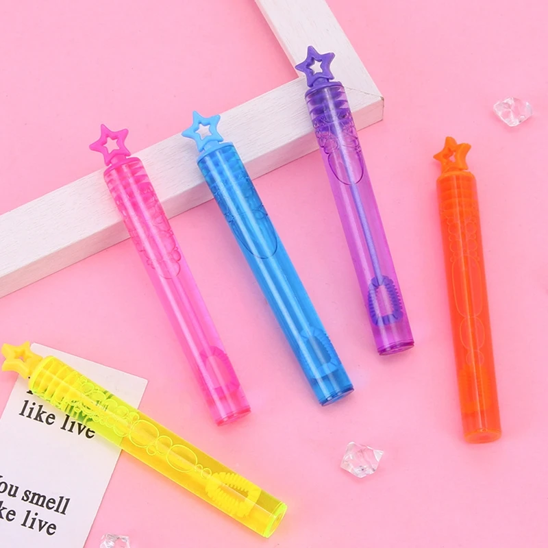 

24pcs Little Bubble Making Wand Summer Toy Girls Breaktime Play Set Beach Pool Bath Time Bubble Toys Gift for Toddlers 85DE