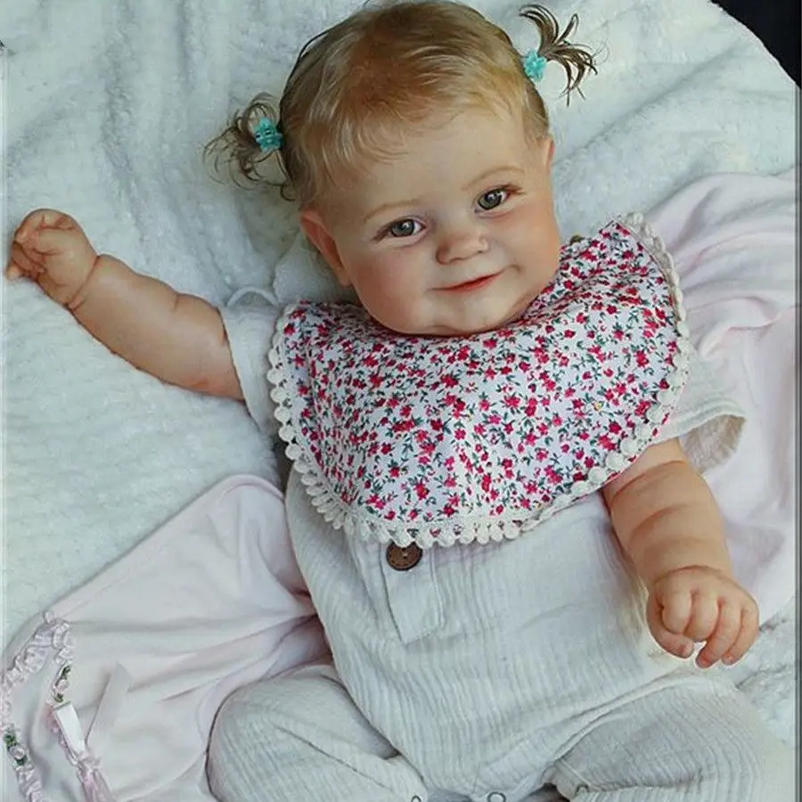 Скидка Силиконовая кукла-младенец Reborn Bebe с жилой, 60 см