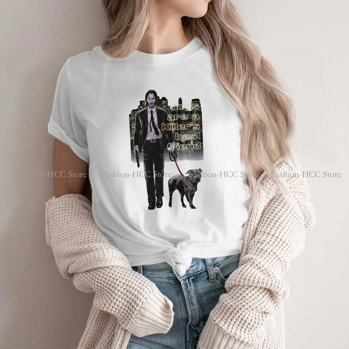 

Мужская классическая Уникальная футболка из полиэстера, футболка с изображением Джона фитиля из фильма, Высококачественная подарочная одежда в стиле хип-хоп, футболка