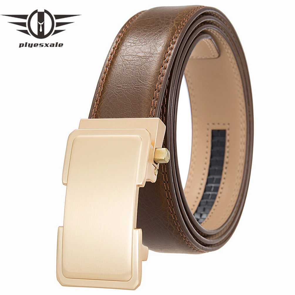 2023 New Arrival Tan Brown Man Belt Genuine Leather Luxury Designer Mens Ratchet Belts Top Quality Automatic Waist Belt B1249