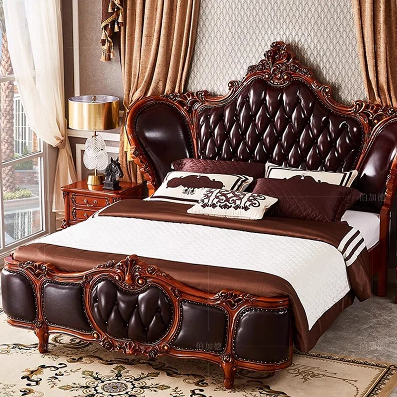 Недорогие королевские оправы для кровати Современная многофункциональная