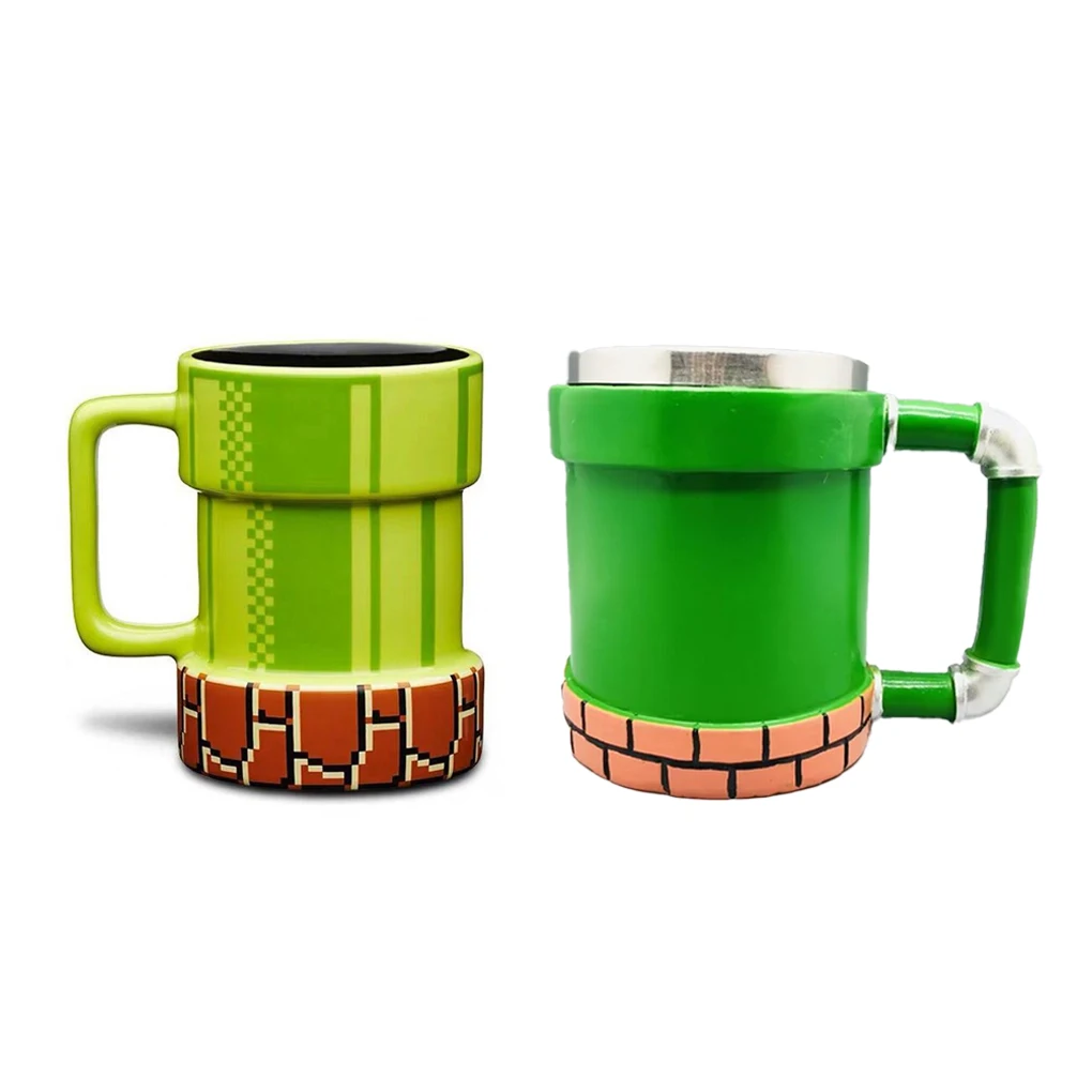 Mug Coffee Sewer Ceramic Mugs Breakfast Oatmeal Pixel Cup Office Birthday