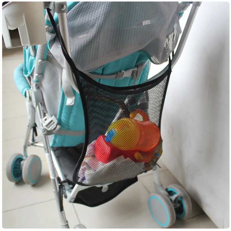 

High Quality Generic Baby Stroller Hanging Bag Portable Multi-functional Storage Mesh Bag Large Capacity Handbags for Women