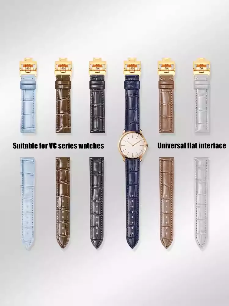 Фото Ремешок для часов из натуральной кожи с бамбуковым узором для Vacheron Constantin, кожаный ремешок для часов для мужчин и женщин, 15, 16, 17, 18, 19, 20, 22 мм №1
