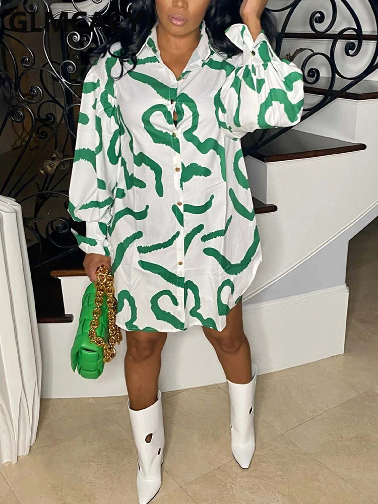 

Women Long Sleeve Button Down Slim Shirt Dress Elegant Mini Dress
