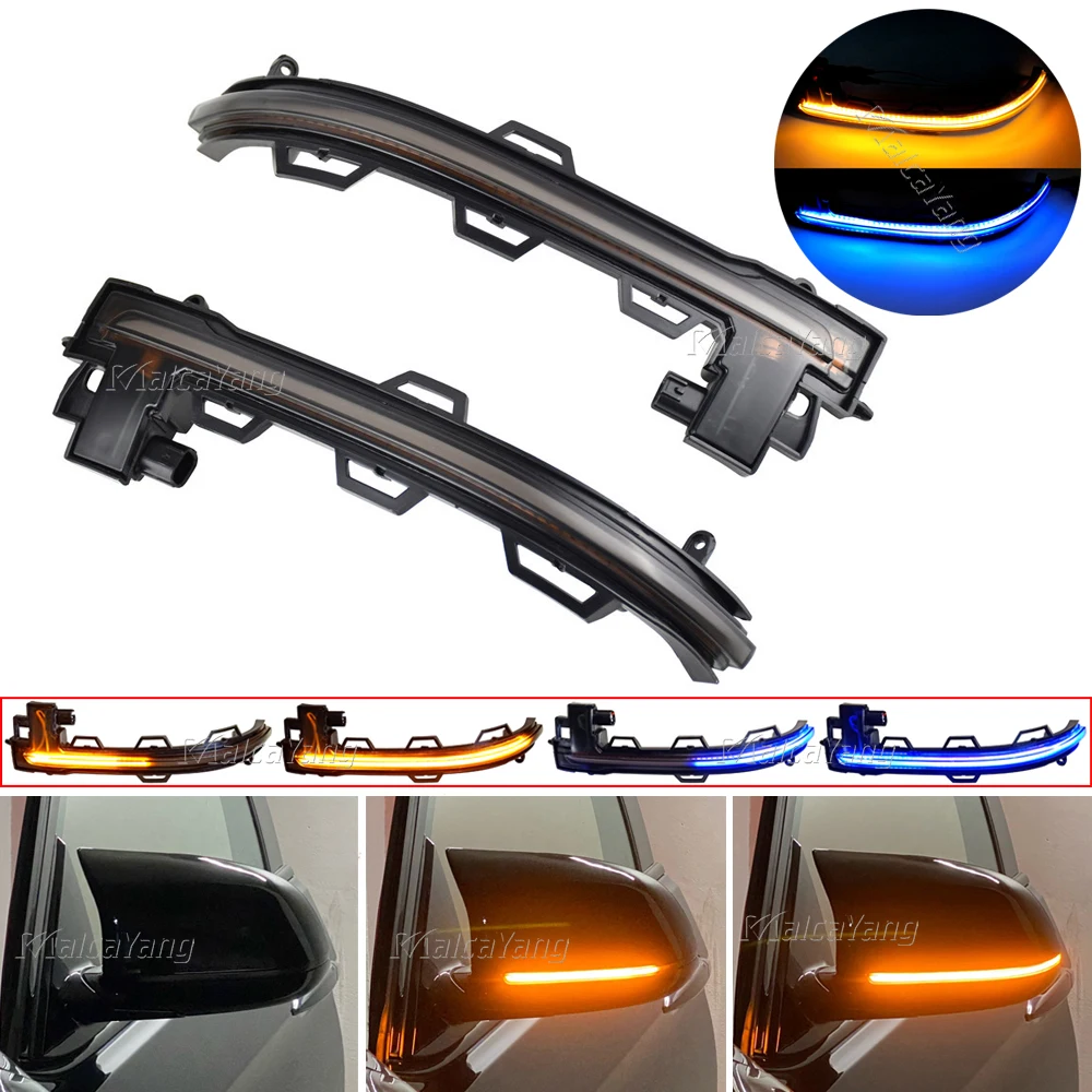 

2x Side Rearview Mirror Blinker Sequential Indicator Dynamic Turn Signal Light For BMW X3 X4 X5 X6 F25 LCI F26 F15 F16 2014 2015