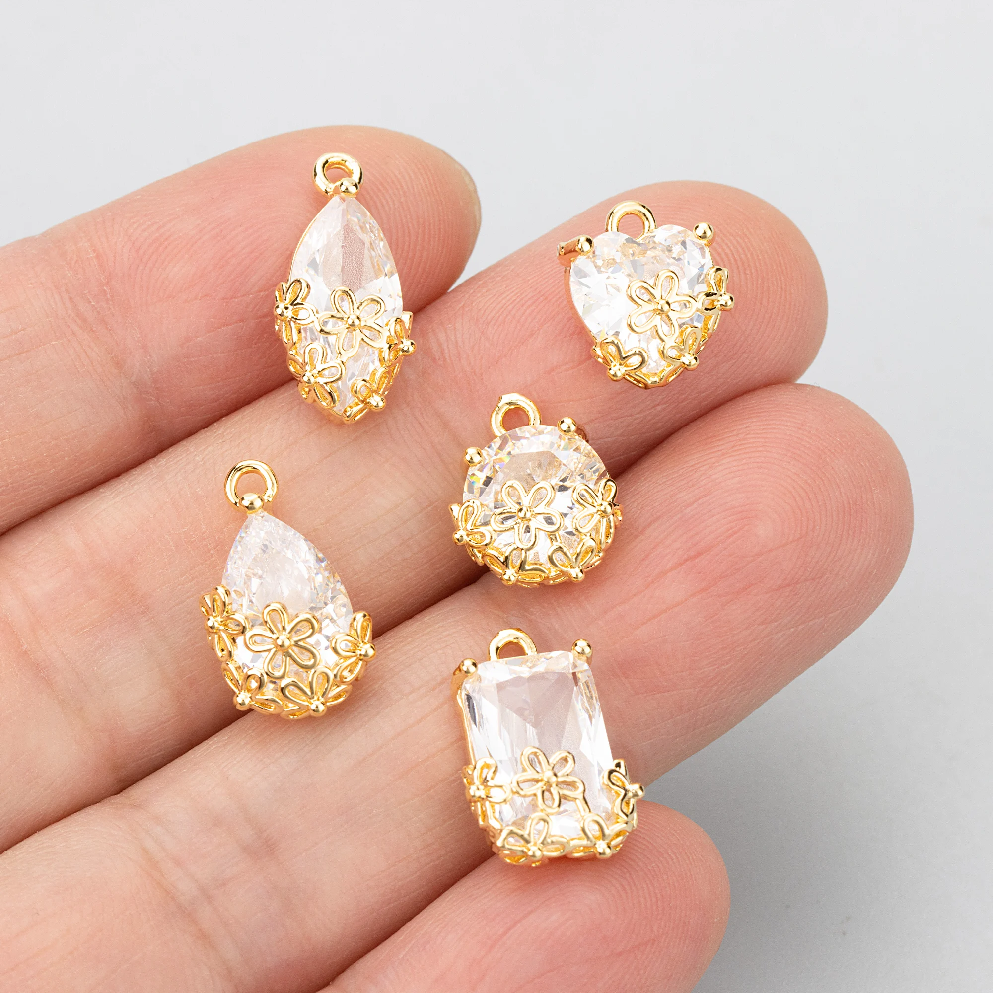 GUFEATHER 6 шт./лот MG12 ювелирные аксессуары 18-каратное золото с родиевым покрытием