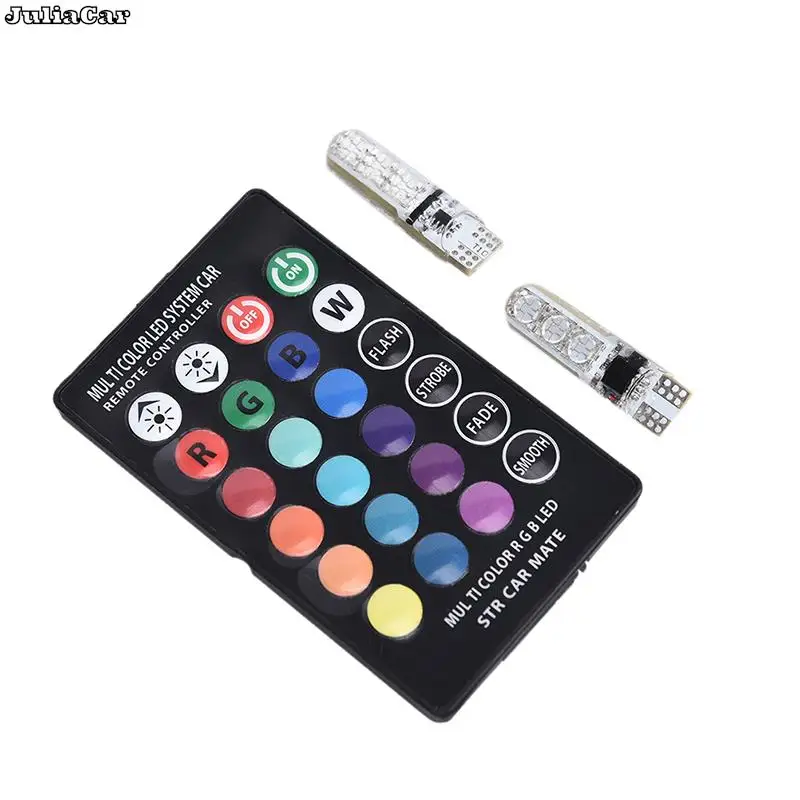 Лампа T10 5050 W5W 6 SMD с дистанционным управлением, 2 шт.