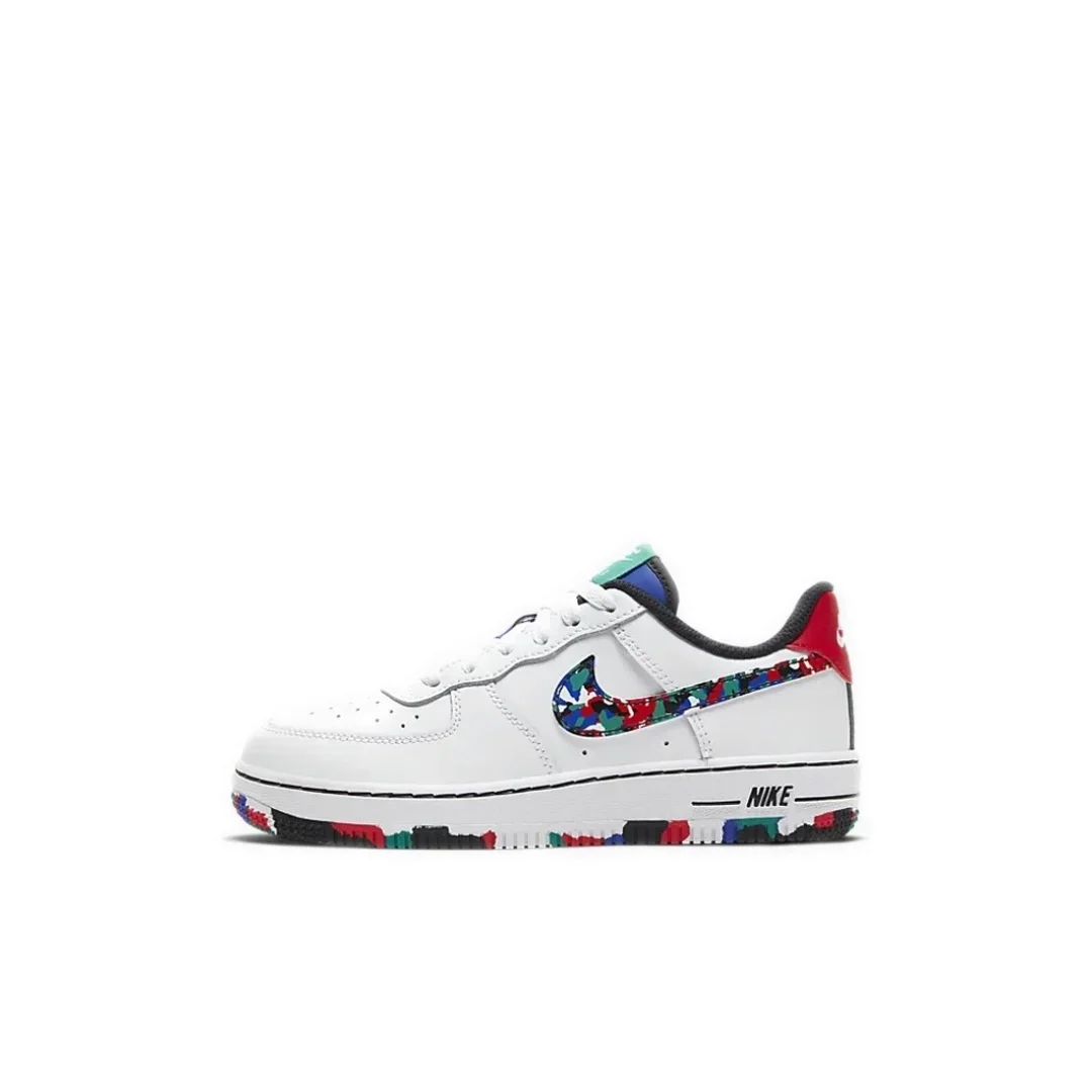 Nike Air Force 1 Kids Shoes Tide Boys Girls Low Top Sneakers Sports Durable Cushioned Skateboarding Athleisure