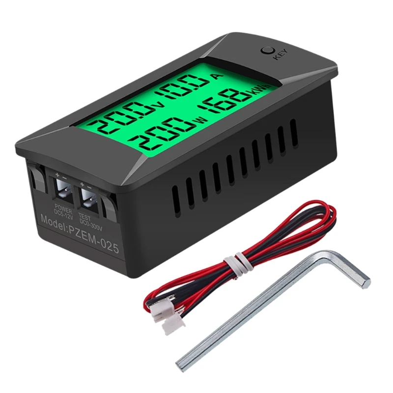 

1 Piece for Dc 0-300V 0-300A LCD Display Digital Current Power Energy Me
