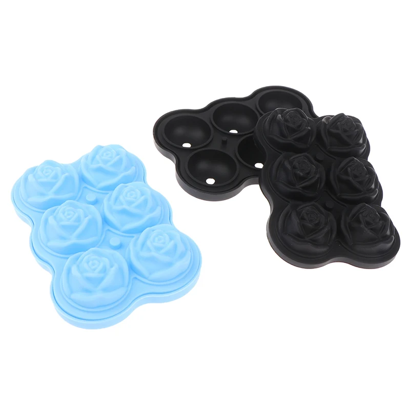 

4/6 Slots Silicone Mould Soap Mold Cake Decoration Flower Rose Ice Cube Mold Forms Diy 3d Resin Clay Chocolate Ice Bake Handmade
