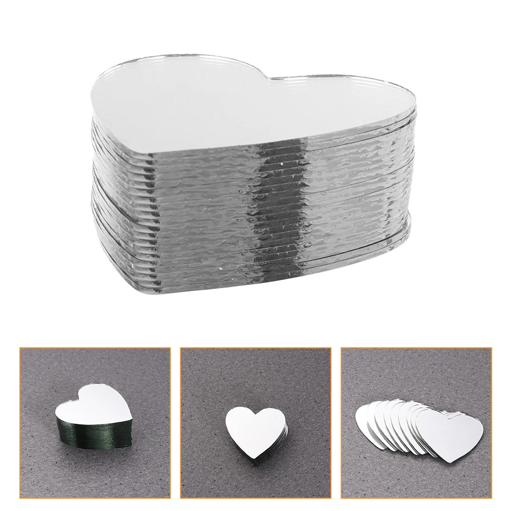 

Heart Shaped Lenses Birthday Gift Mirror Tiles Mini Mirrors Small Backsplash Trim
