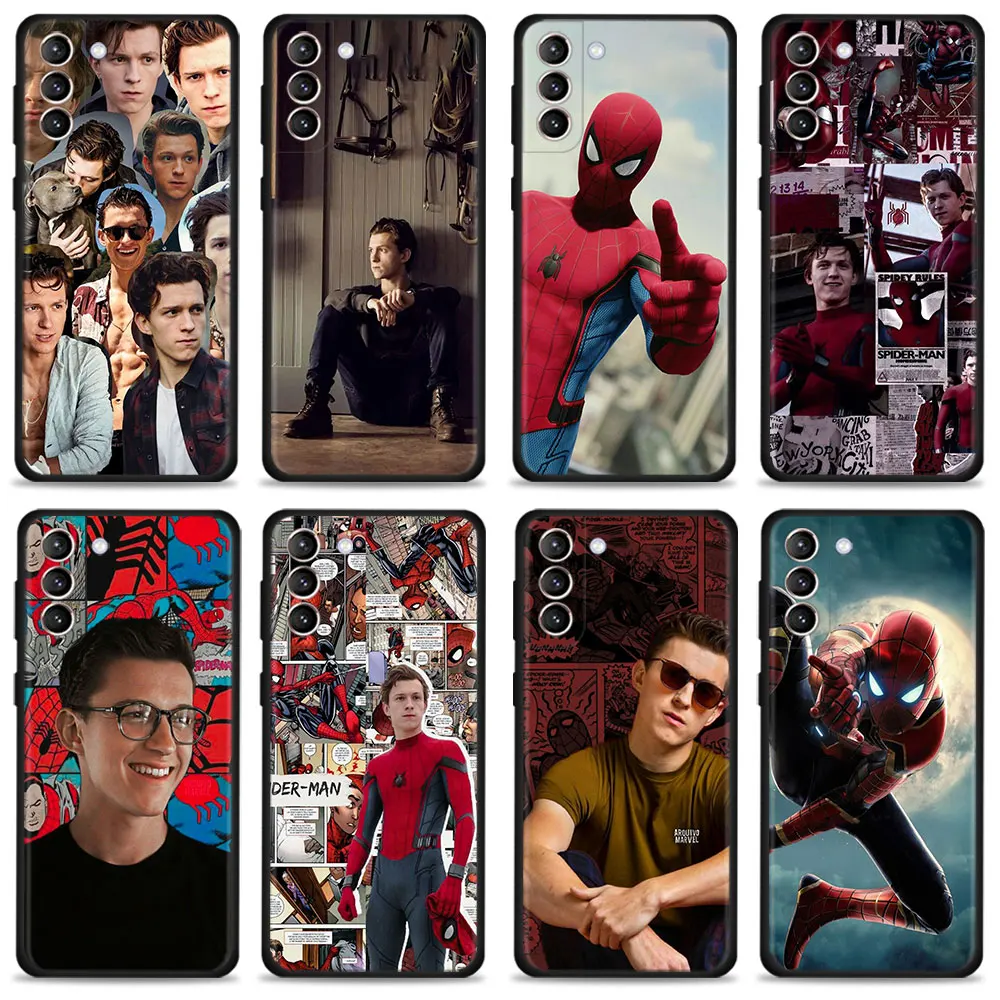 

Phone Case for Samsung Galaxy S21 S20 FE S22 Ultra S10 S9 Plus S10e S8 Note 20Ultra 10Plus Cover Marvel Tom Holland SpiderMan