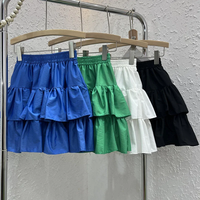 

Summer's New Sen Department Lotus Leaf Cake Skirt Is Fashionable And Age-reducing A-line High